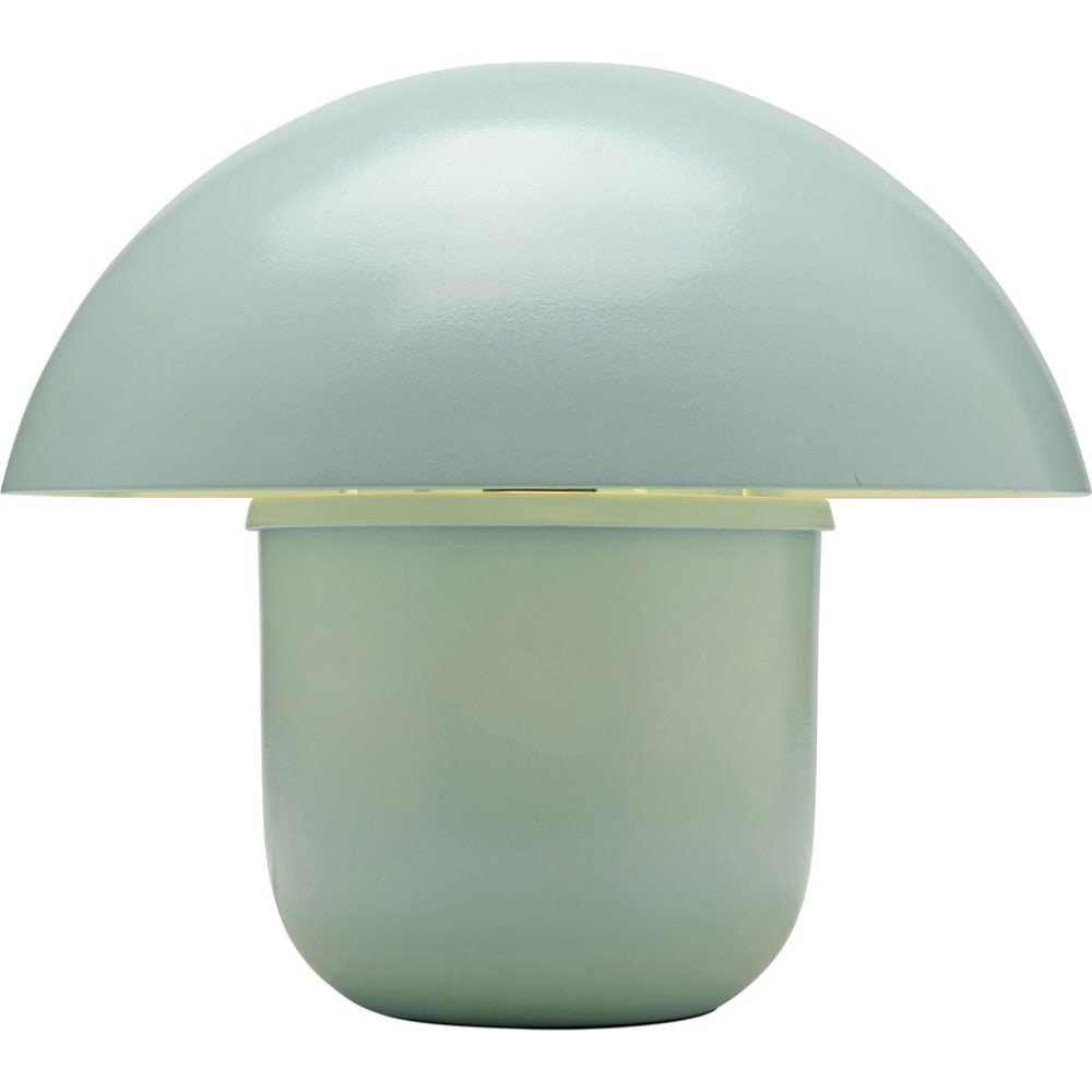 Kare Design Tischleuchte in Pilzform aus Stahl in Grün, H27cm style modern Grün Stahl