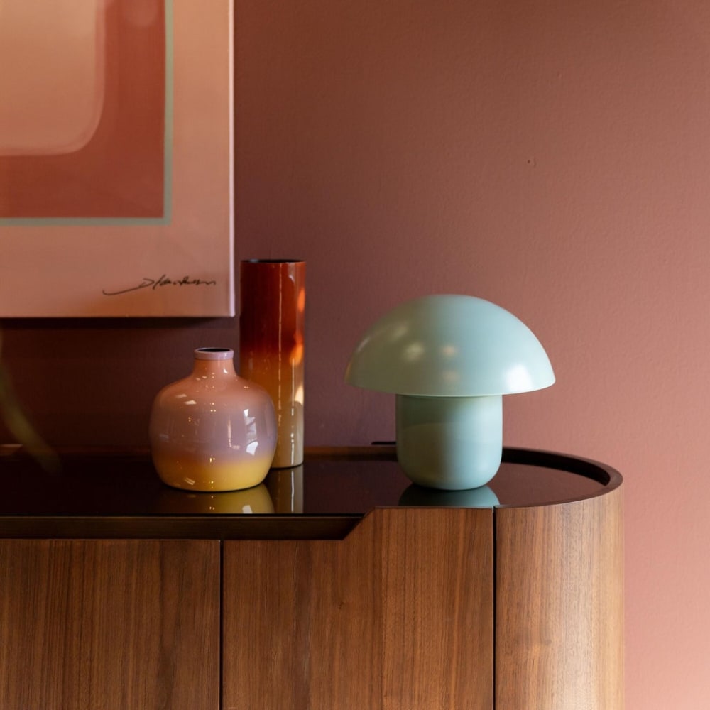 Lampe champignon en acier menthe - Maisons du Monde