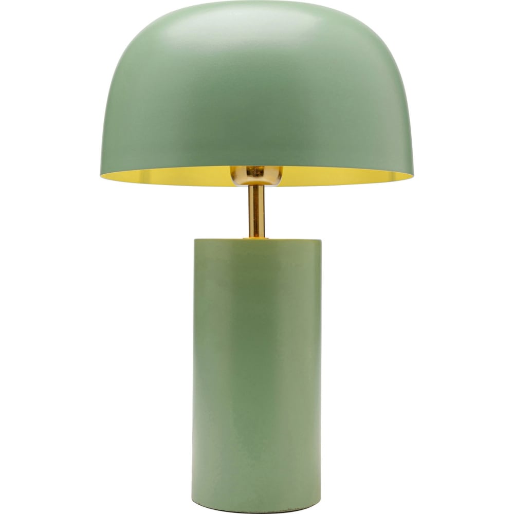 Lampe en acier vert sage