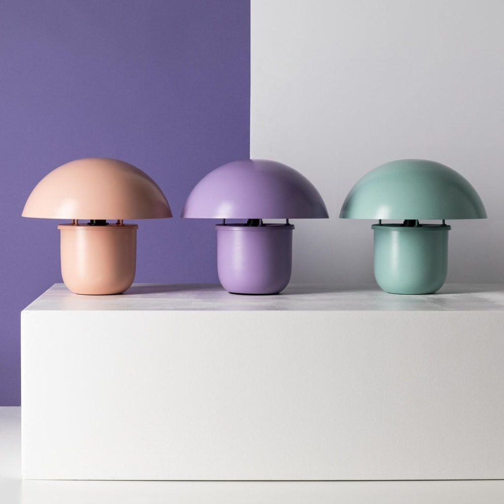 Lampe champignon en acier violet - Maisons du Monde