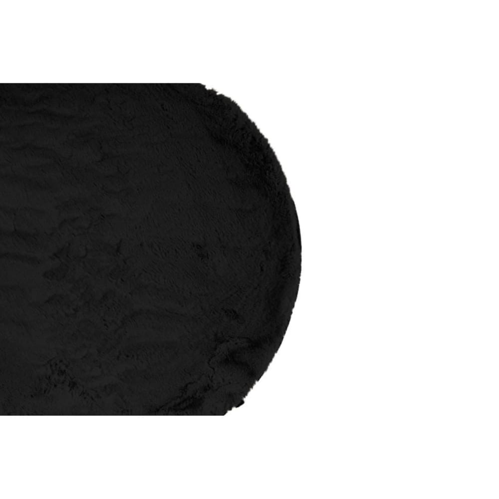 Tapis rond en polyester d80 noir — vue 4
