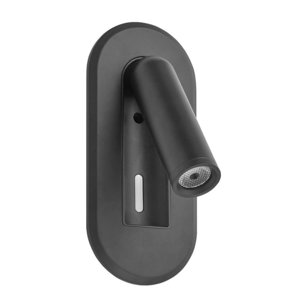Millumine Applique encastrable tête de lit tactile noir mat - Métal