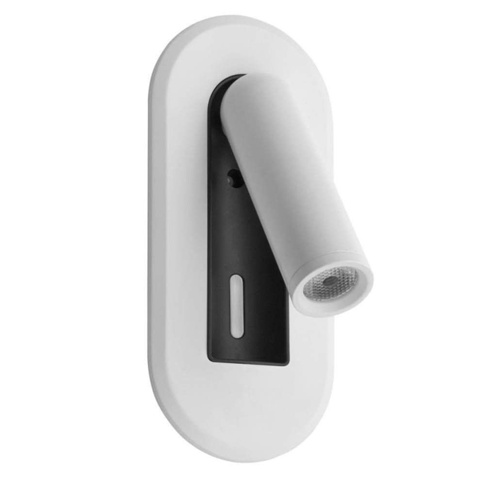 Millumine Applique led tactile encastrable blanc mat - Métal