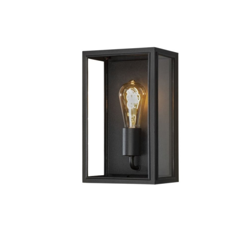 Applique extérieure métal noir et verre