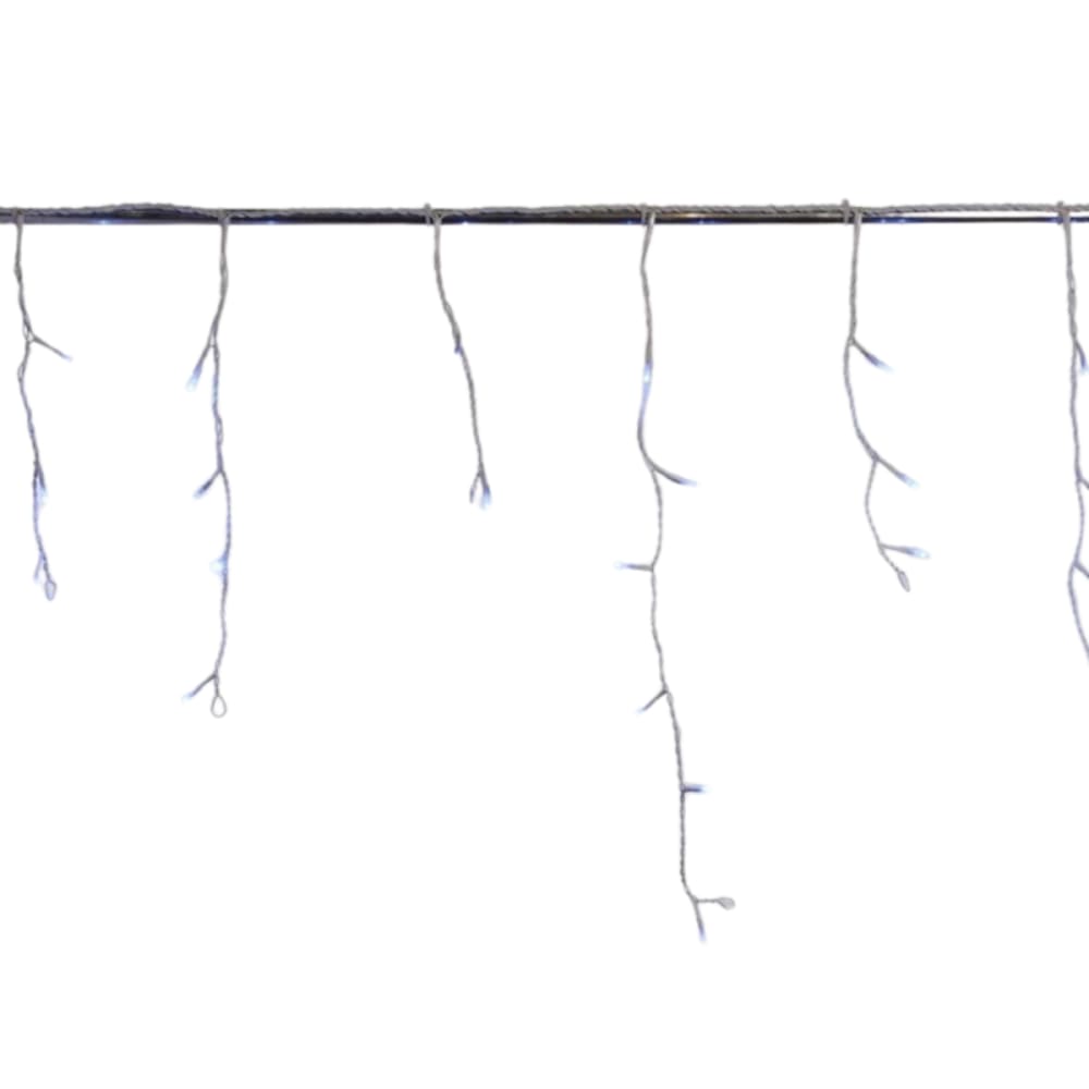 Guirlande led stalactite bleue 16m