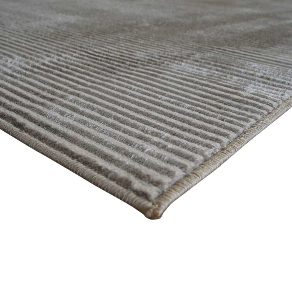 Tapis moderne motifs lignes beige foncé 120x170 — vue 4