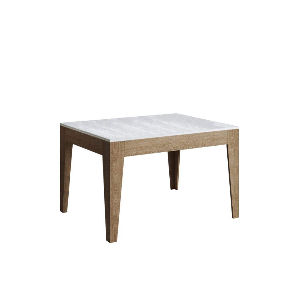 Itamoby Ausziehtisch 90x120/180 cm in Holzoptik Esche weiß/Eiche Natur style modern Grau Spanplatte