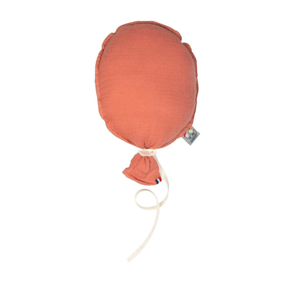Ballon mural bébé gaze de coton terracotta 28 cm