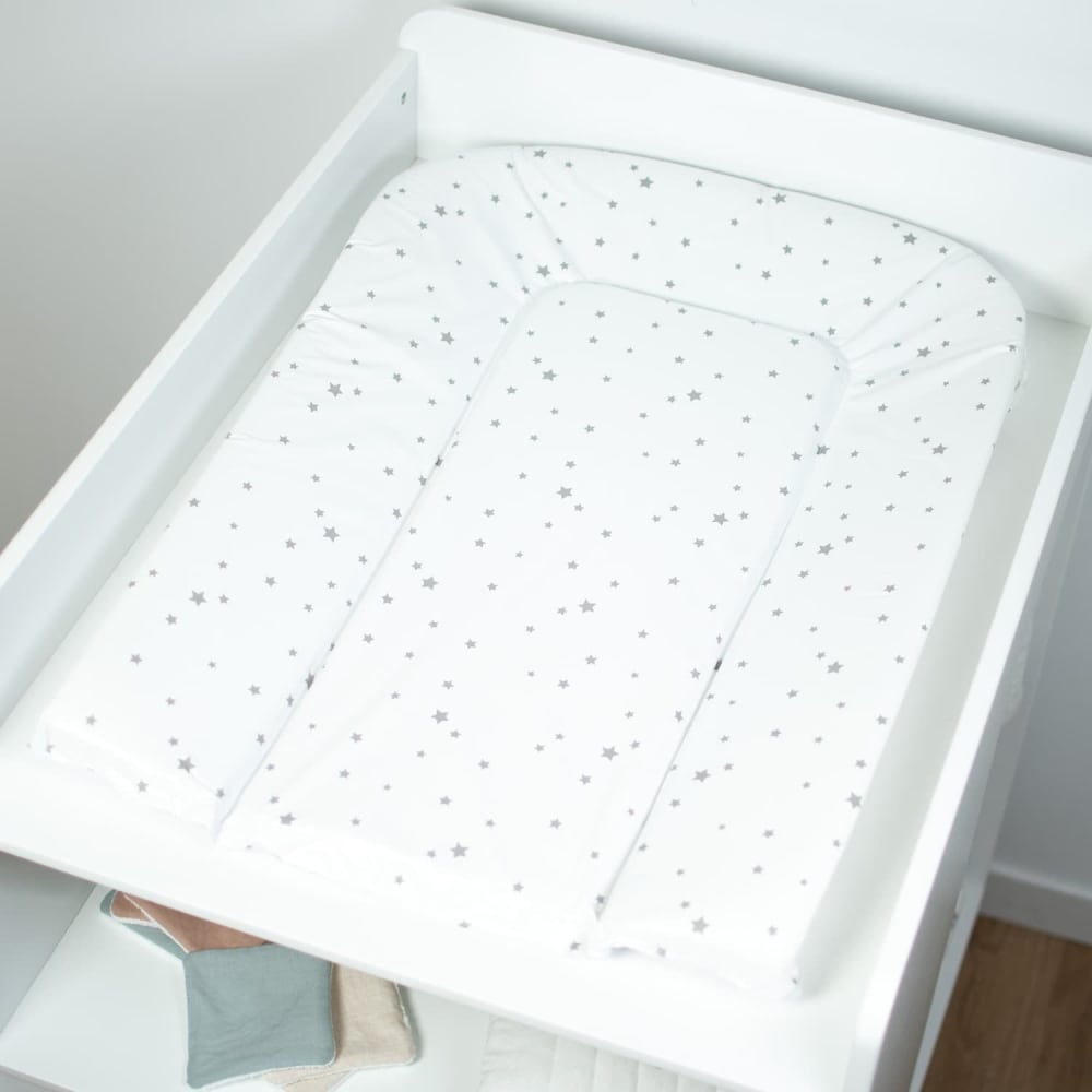Matelas à langer bébé blanc 70x50 cm (Sevira Kids) - Image 1