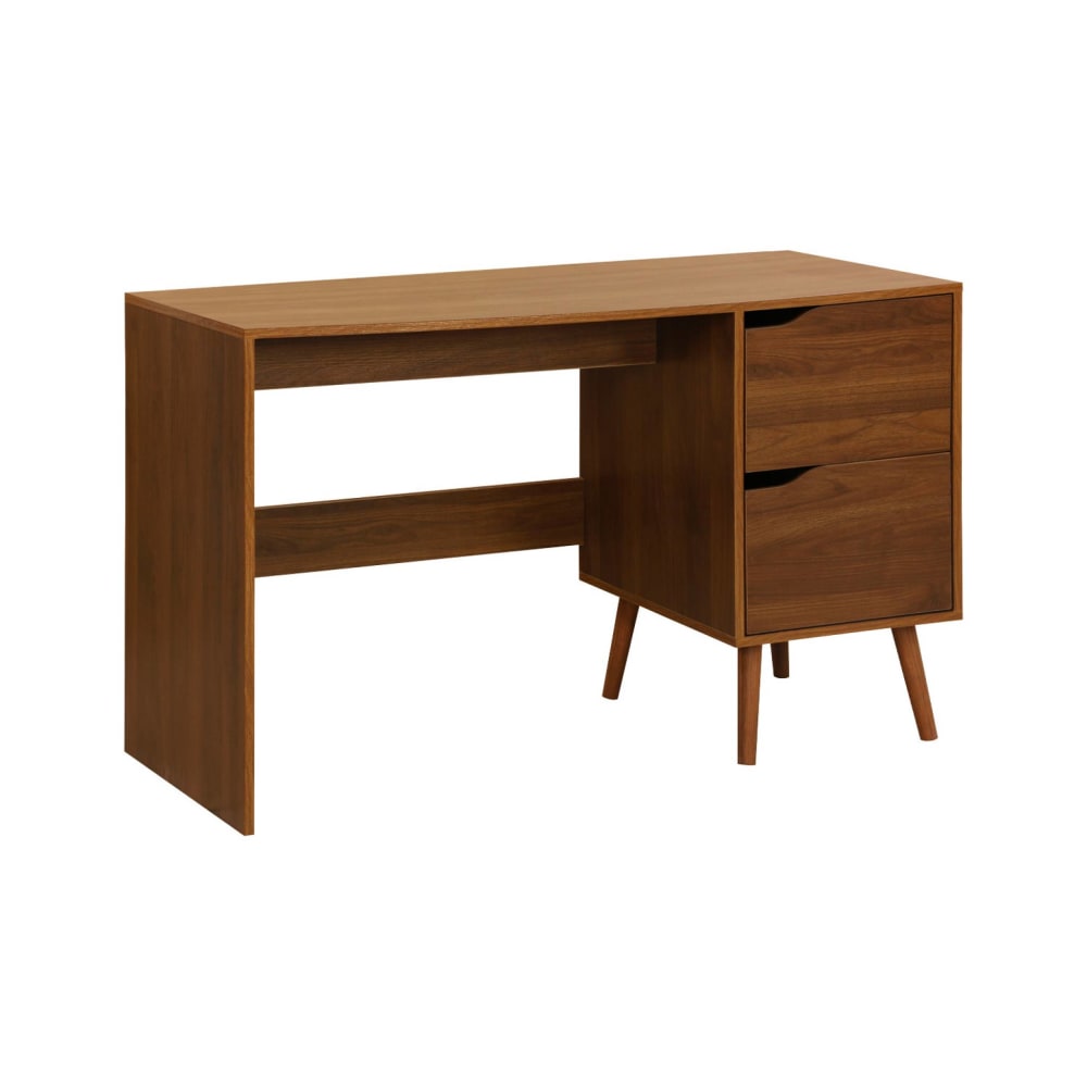 Bureau à 2 tiroirs décor bois de noyer - Maisons du Monde