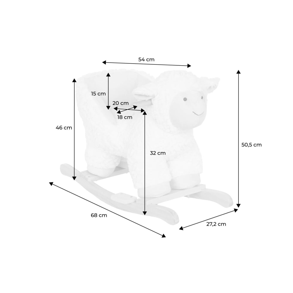 Fauteuil mouton à bascule pour enfant (sweeek) - Image 1