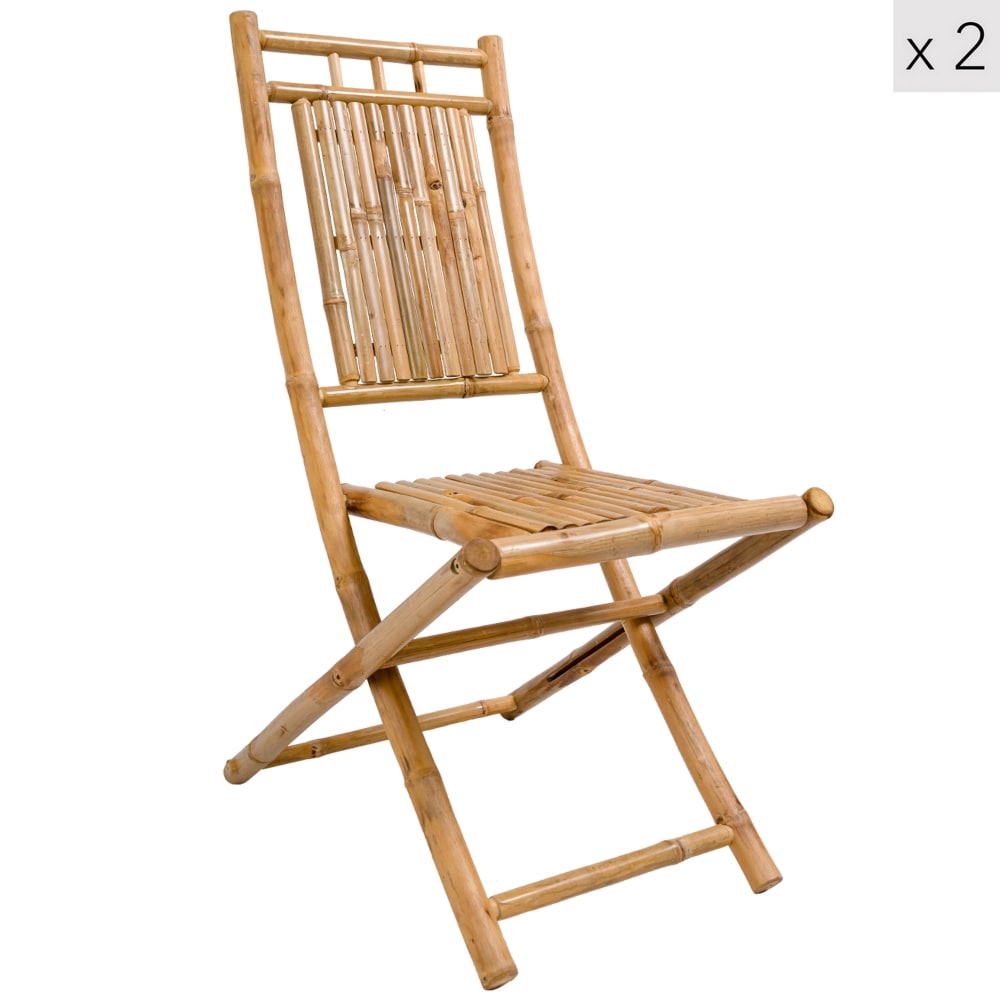 Lot 2 chaises jardin
