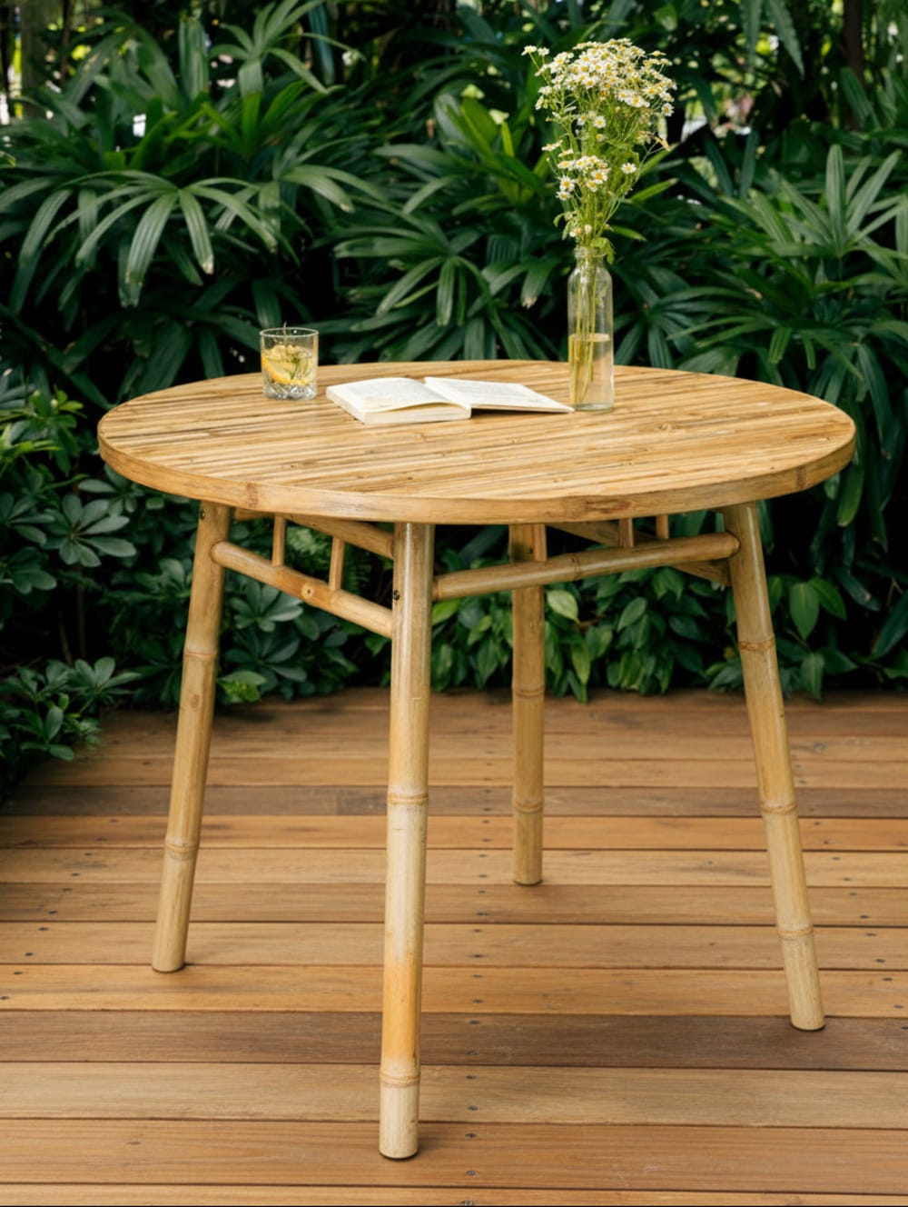 Nordlys Esstisch aus Bambuholz (4 Personen) Braun