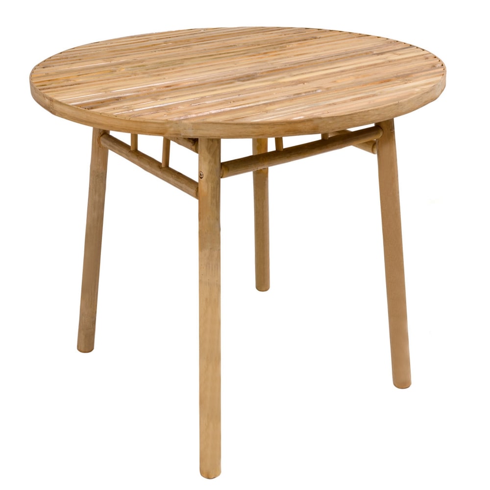 Table à manger 4 personnes en bambou D90