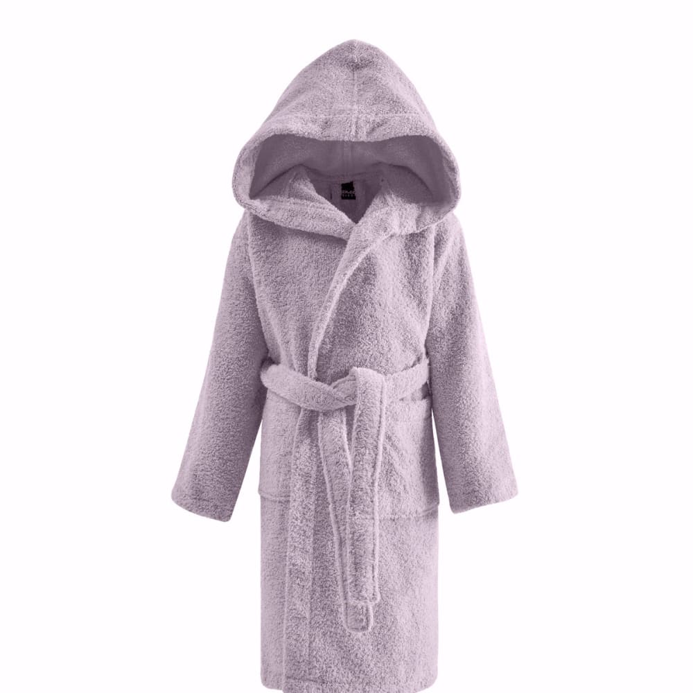Peignoir enfant à capuche 400 g/m² lavandin 06 ans