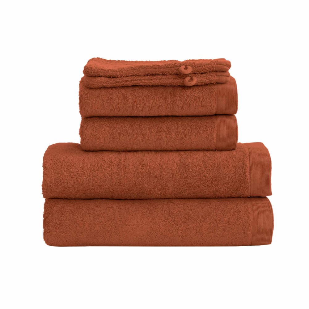Ensemble de bain 6 pièces en coton auburn
