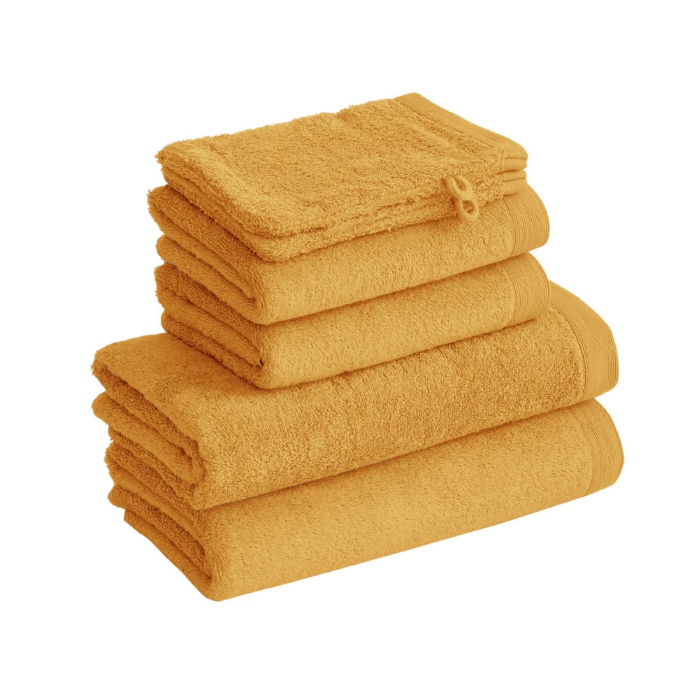 Ensemble de bain 6 pièces en coton caramel - Maisons du Monde