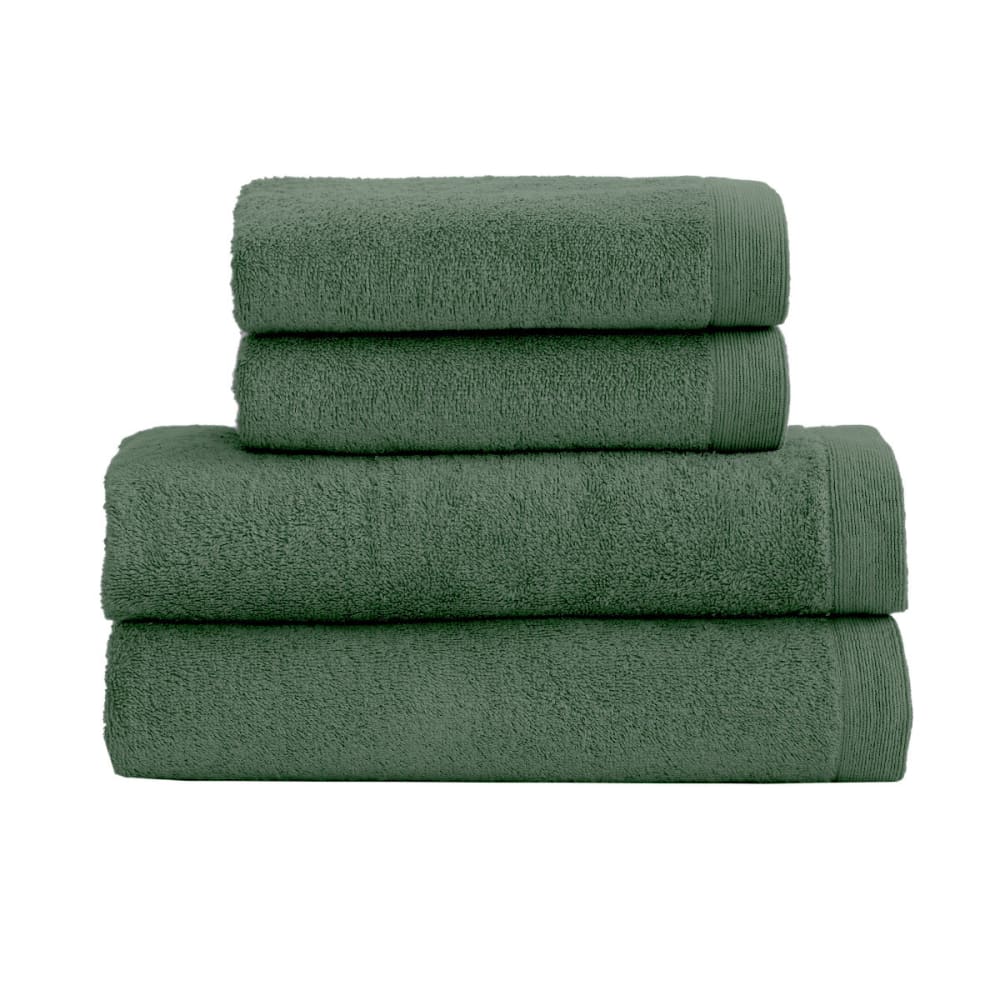 Ensemble de bain 4 pièces en coton lichen