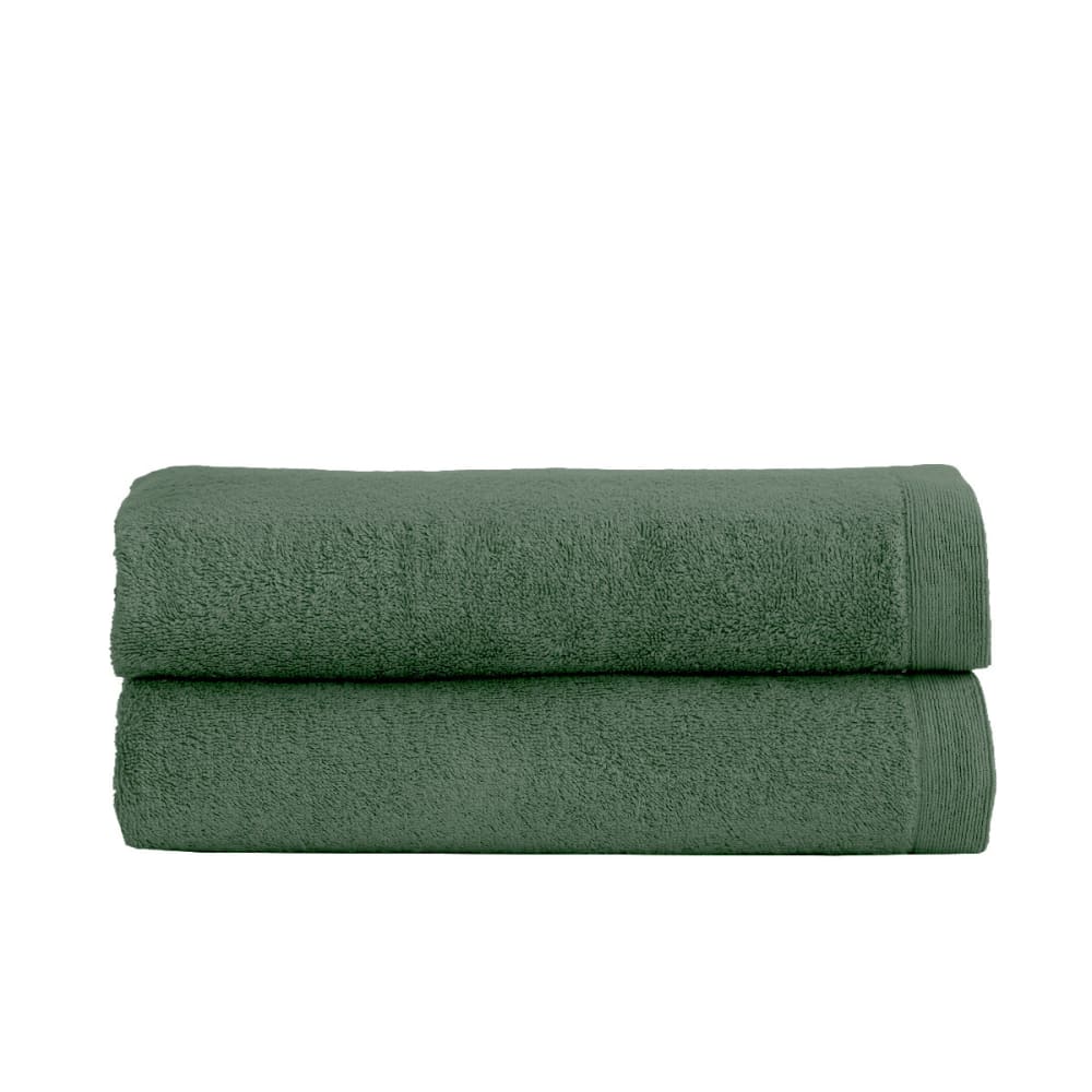 Llot de 2 draps de bain 500 g/m² lichen 70x130 cm Llot de 2 draps de bain 500 g/m² lichen 70x130 cm