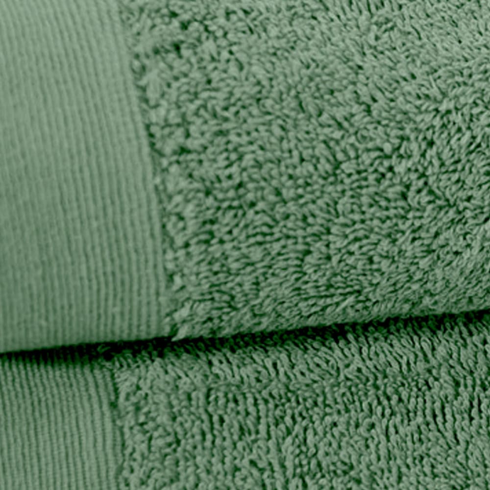 Lot de 2 draps de bain 500 g/m² lichen 70x130 cm - Maisons du Monde