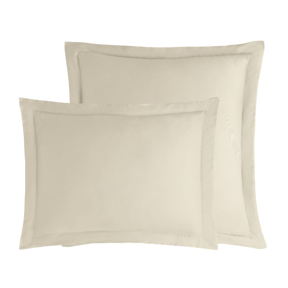 2 taies d'oreiller en satin de coton ficelle 50x70 cm — vue 4