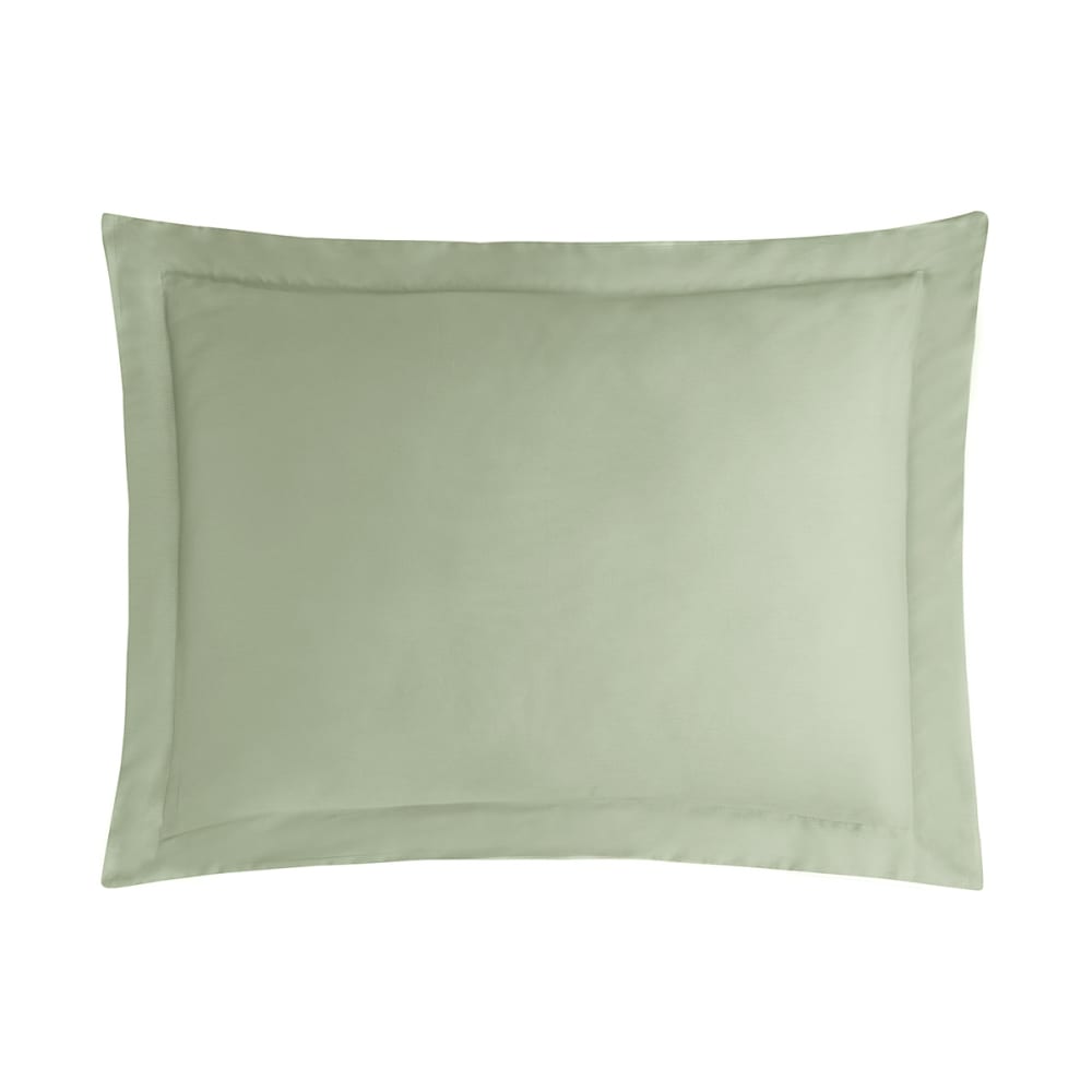 2 taies d'oreiller en satin de coton sauge 50x70 cm - Maisons du Monde