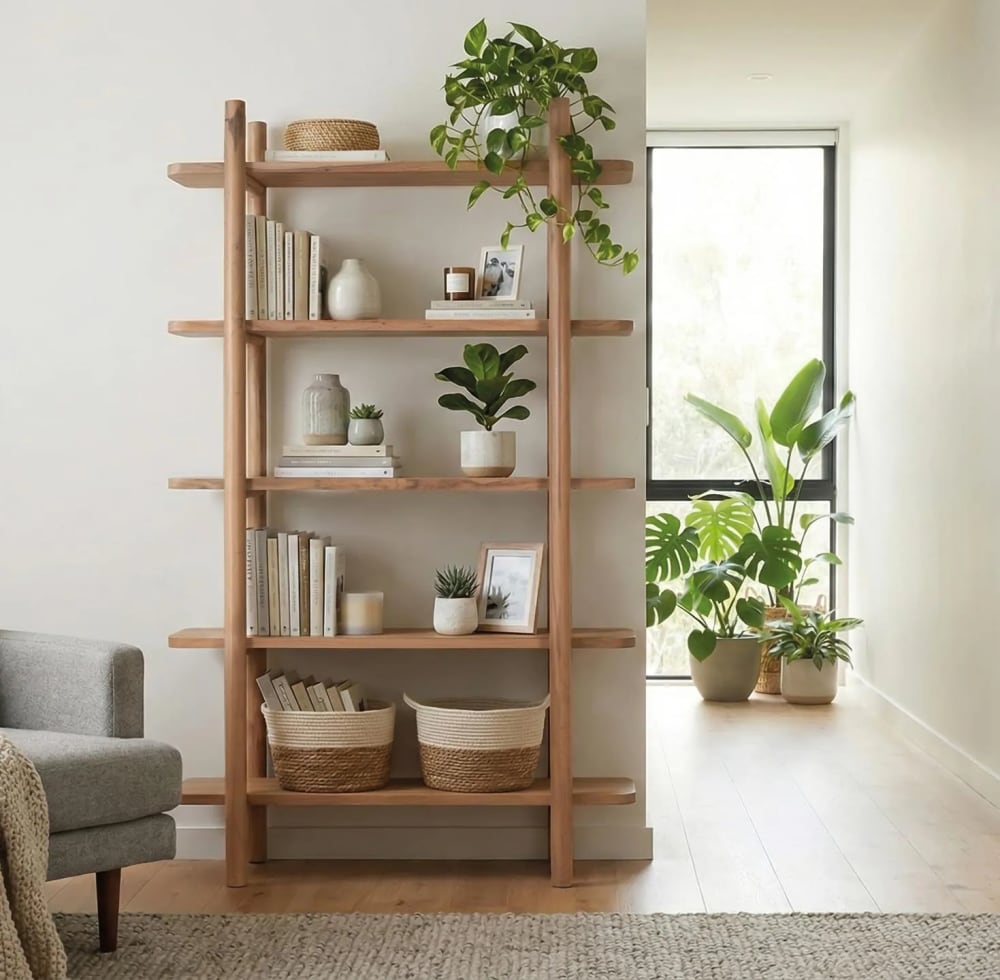 Étagère réalisée à la main en bois d'acacia 110cm - Maisons du Monde