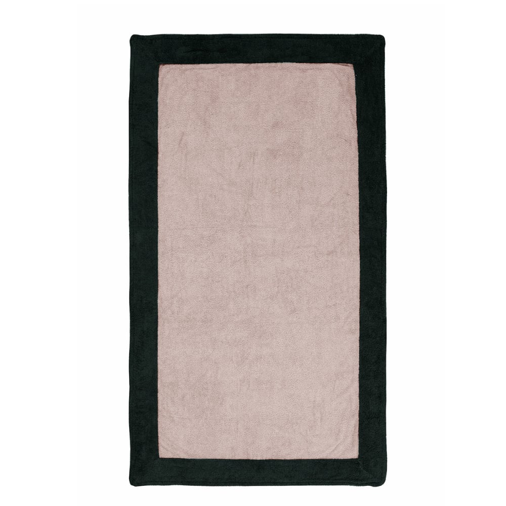 Mmaxi drap de plage et de bain sable/noir 100x180