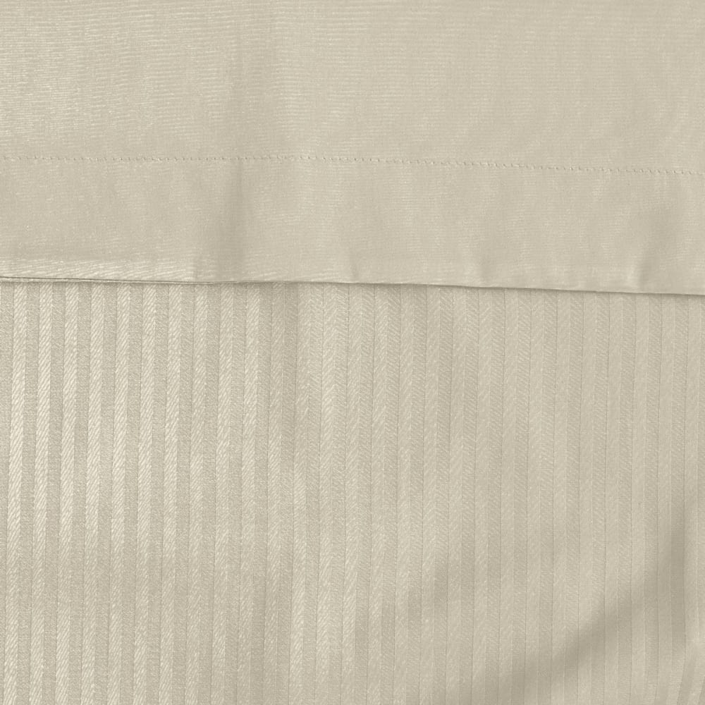 Housse de couette rayée réversible en satin ficelle 200x200 cm — vue 4