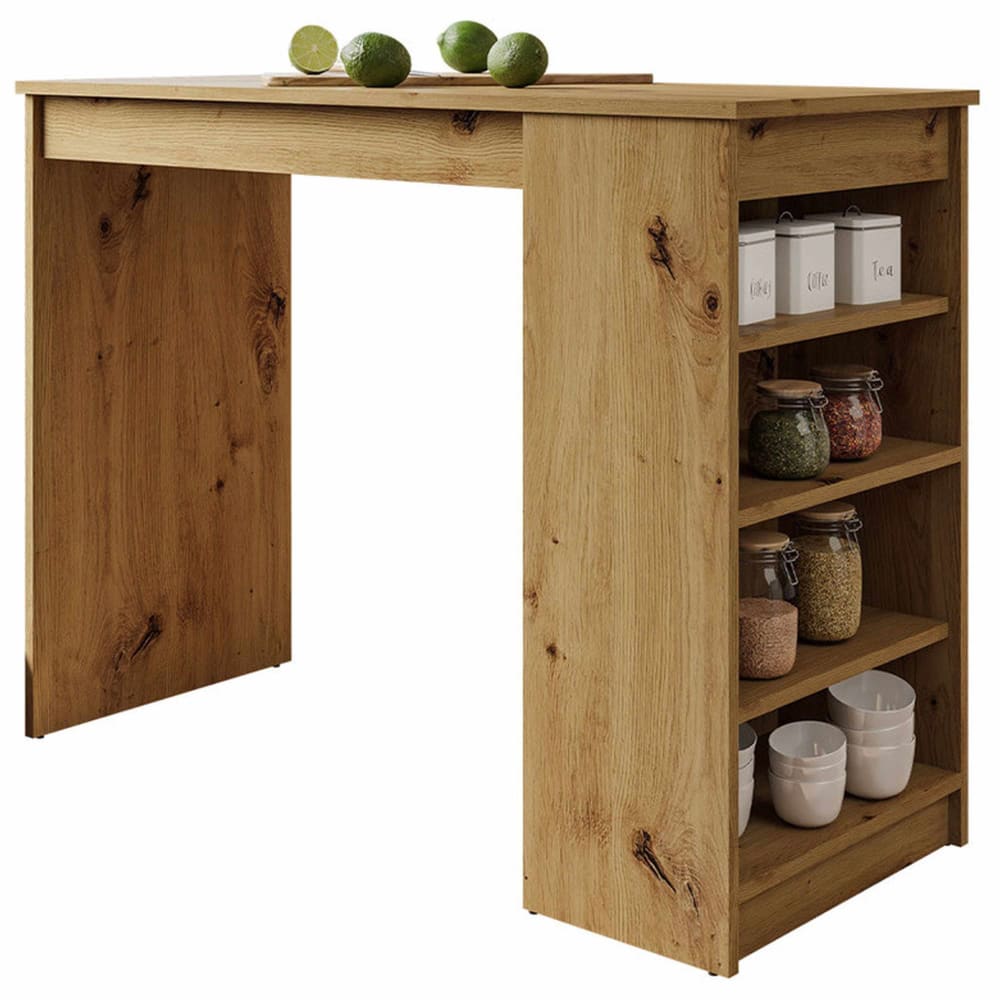 Table à manger contemporain 115 cm bois