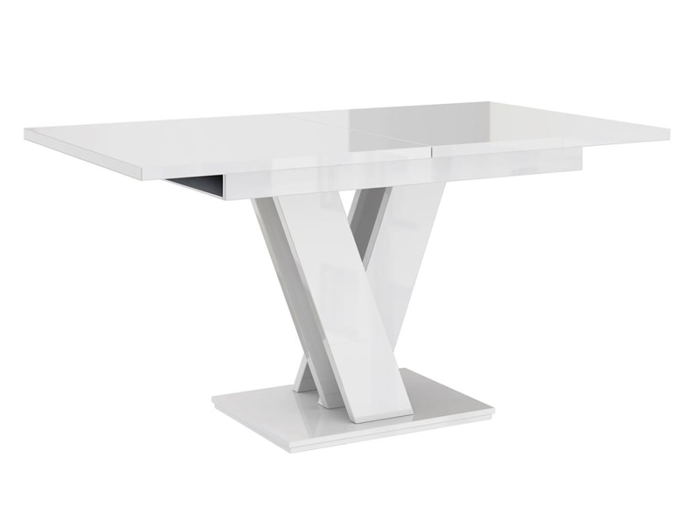 Xandriel - table à manger extensible - blanc - 4 à 6 personnes -