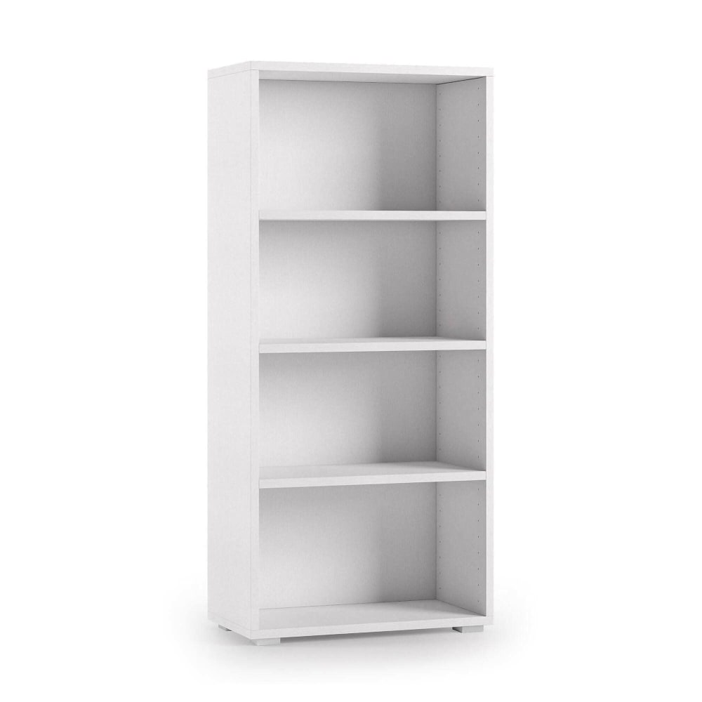 Dmora Bücherregal weiß in Holzoptik 170x40h35 cm style modern - Holz