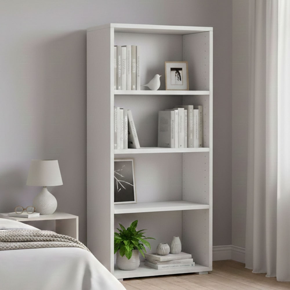 Bücherregal weiß in Holzoptik 170x40h35 cm - Maisons Du Monde