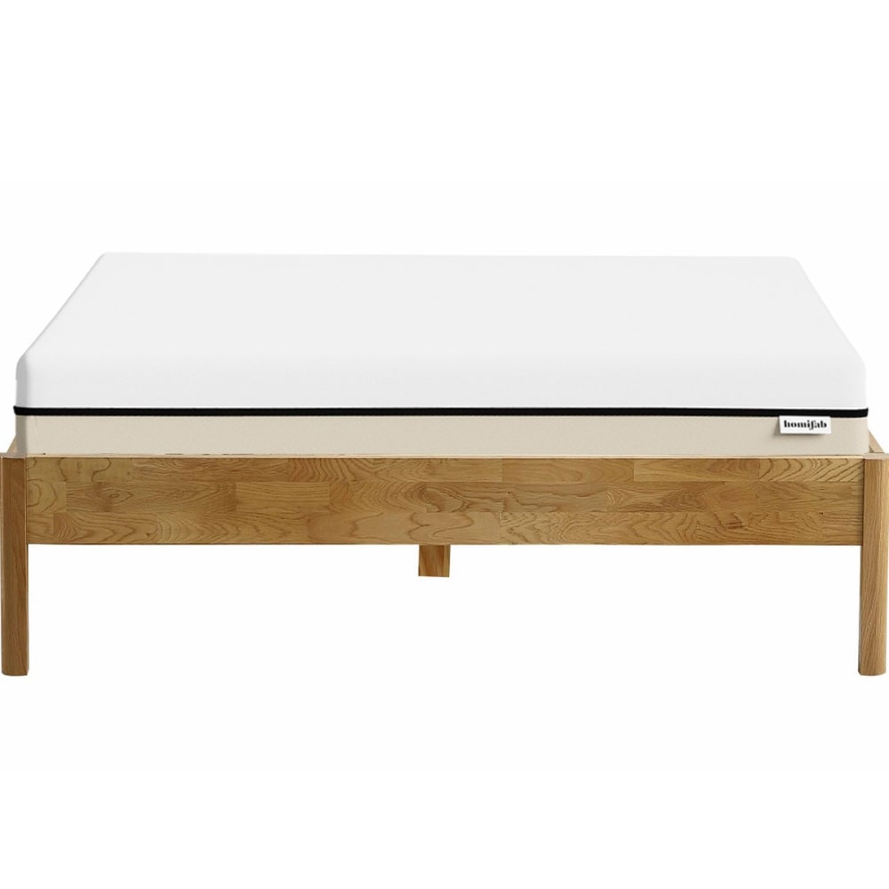 Lit 160x200 en chêne massif + Matelas Hybride