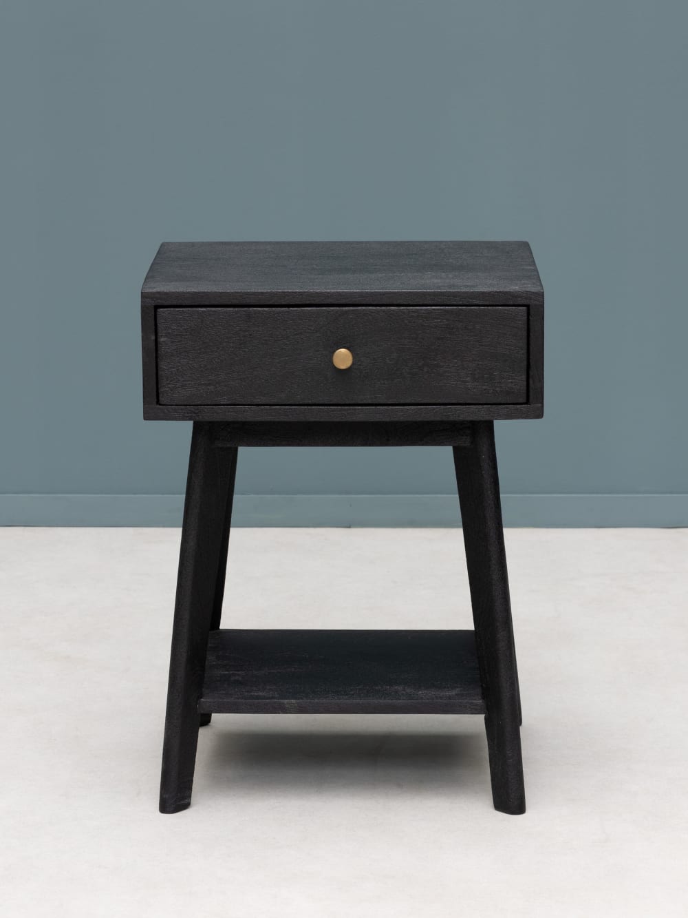 Table de chevet en bois noir - Maisons du Monde