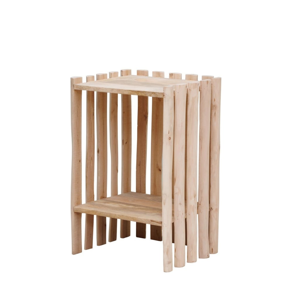 Chehoma Nachttisch aus Holz, beige - Holz