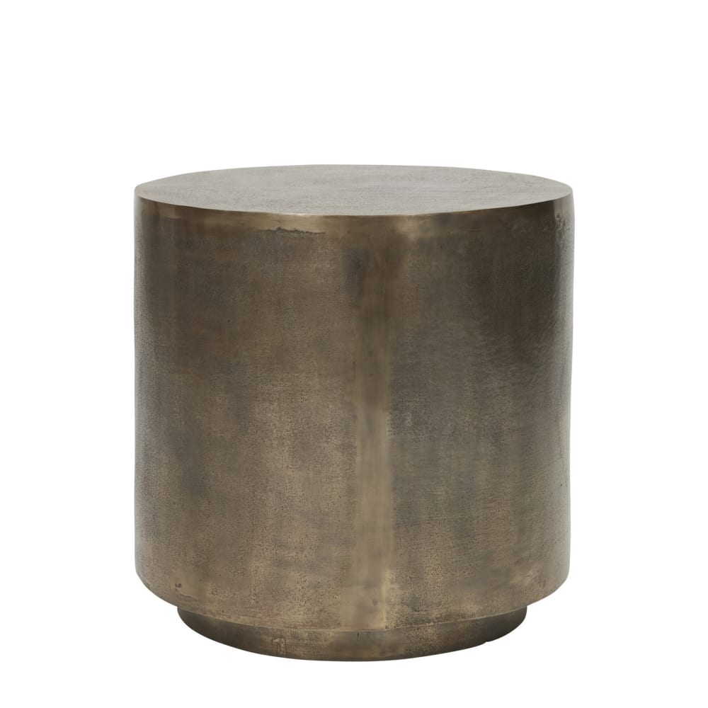 house doctor Couchtisch aus Aluminium, goldfarben - Aluminium