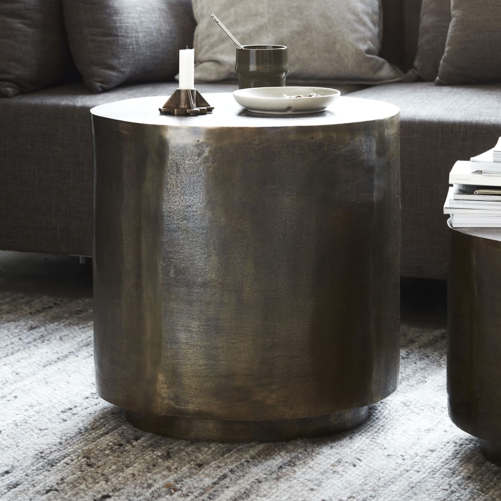 Table basse en aluminium doré - Maisons du Monde