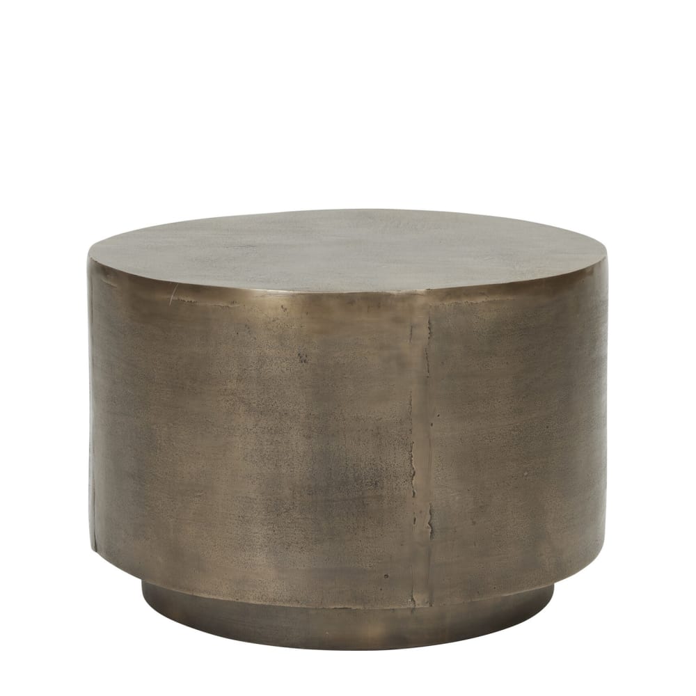 house doctor Couchtisch aus Aluminium, goldfarben - Aluminium