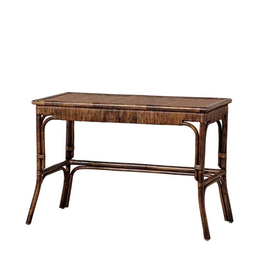 Chehoma Bureau en rotin marron Marron Rotin - 115x76x53cm