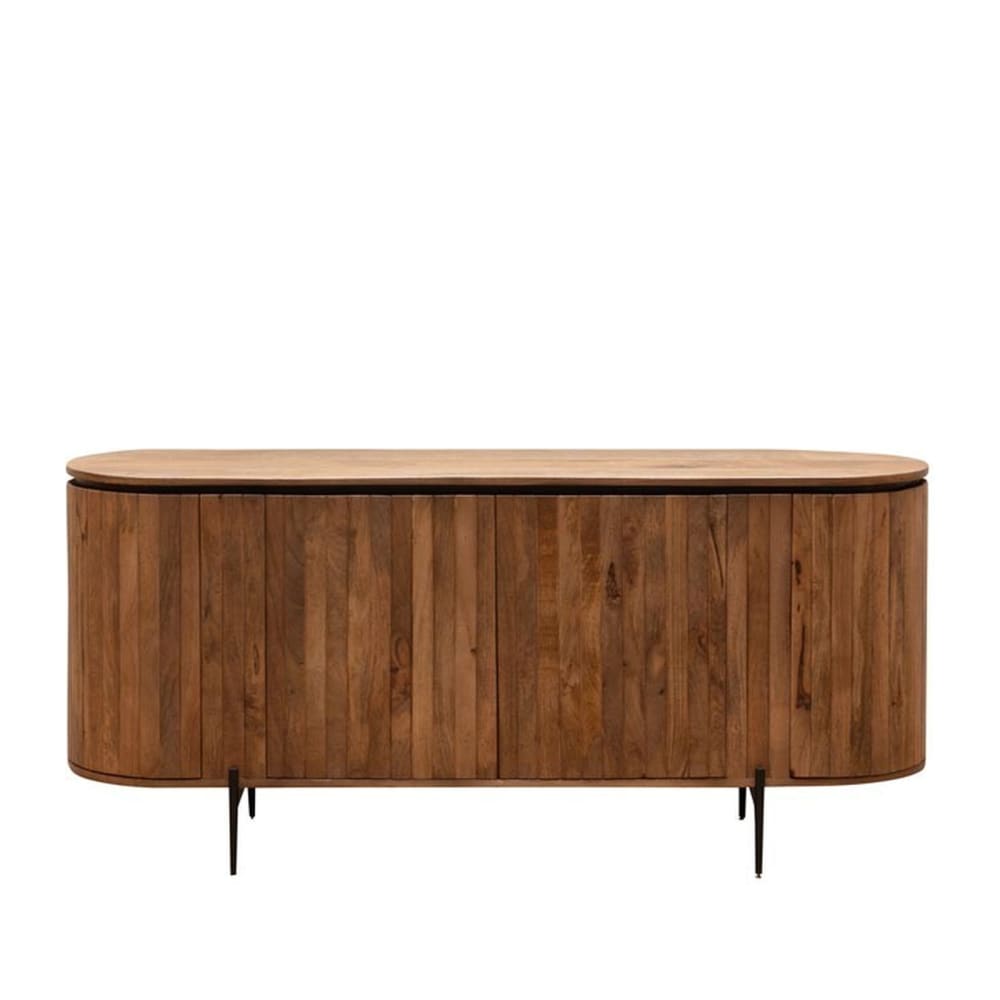 Chehoma Buffet en bois foncé Marron Bois - 170x77x48cm