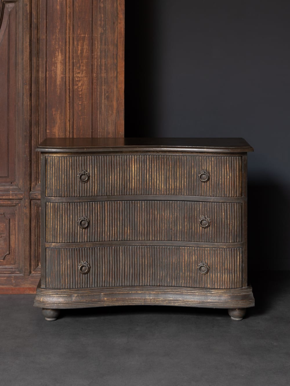 Commode avec 3 tiroirs en bois foncé - Maisons du Monde