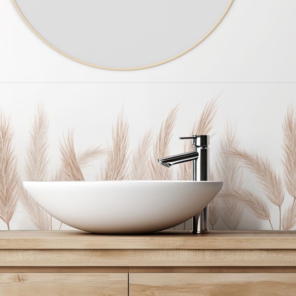 Lot de 2 bandeaux adhésifs pour salle de bain - PVC - 2x(70x30 cm)