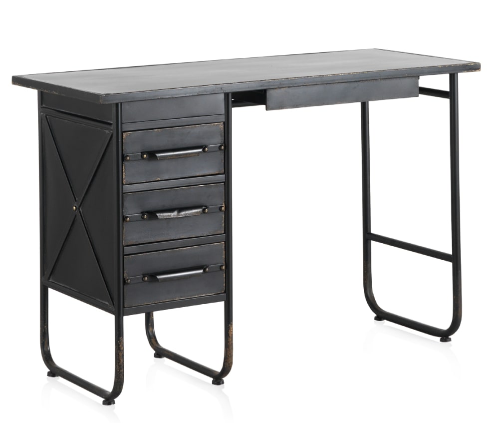Bureau 4 tiroirs structure