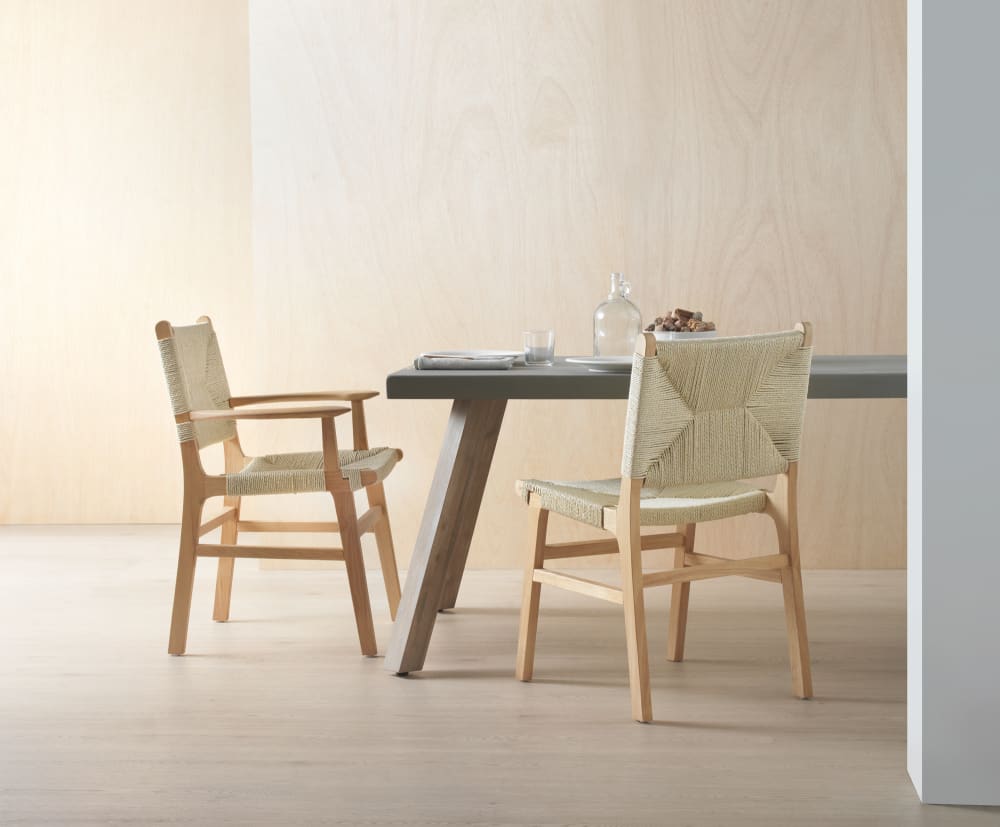 2er-Set Hocker aus Kautschukholz - Maisons Du Monde