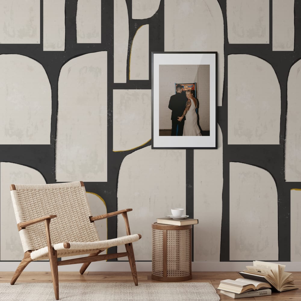 Papier Peint Abstrait, papier véritable, 180x260cm, 2 rouleaux — vue 3