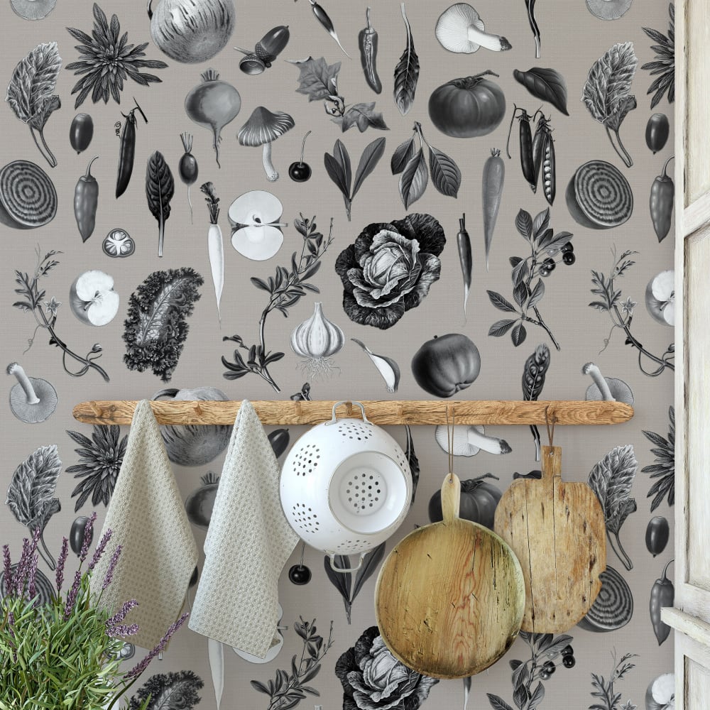 Papier Peint Cuisine, papier véritable, 200x280cm, 8 feuilles — vue 3