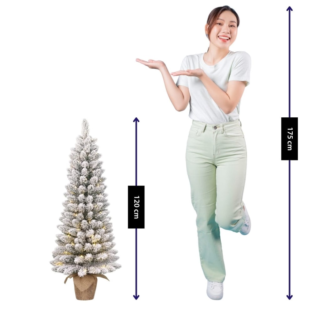 Künstlicher Weihnachtsbaum Gerlos Grün Kunststoff H120xB51xL51cm