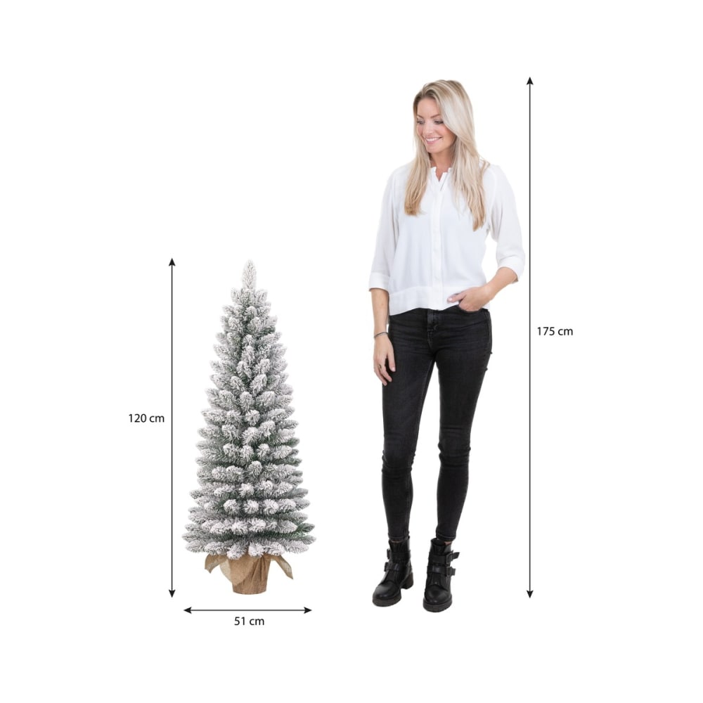 Künstlicher Weihnachtsbaum Gerlos Grün Kunststoff H120xB51xL51cm