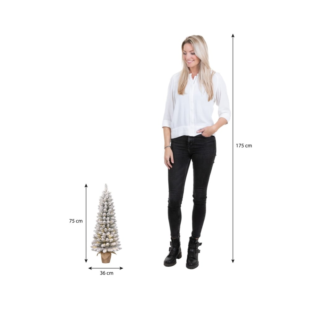 Künstlicher Weihnachtsbaum Gerlos Grün Kunststoff H75xB36xL36cm -